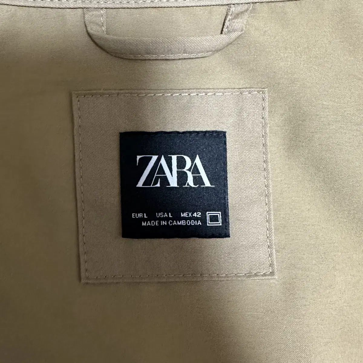 자라 zara 자수 패치 점퍼 L