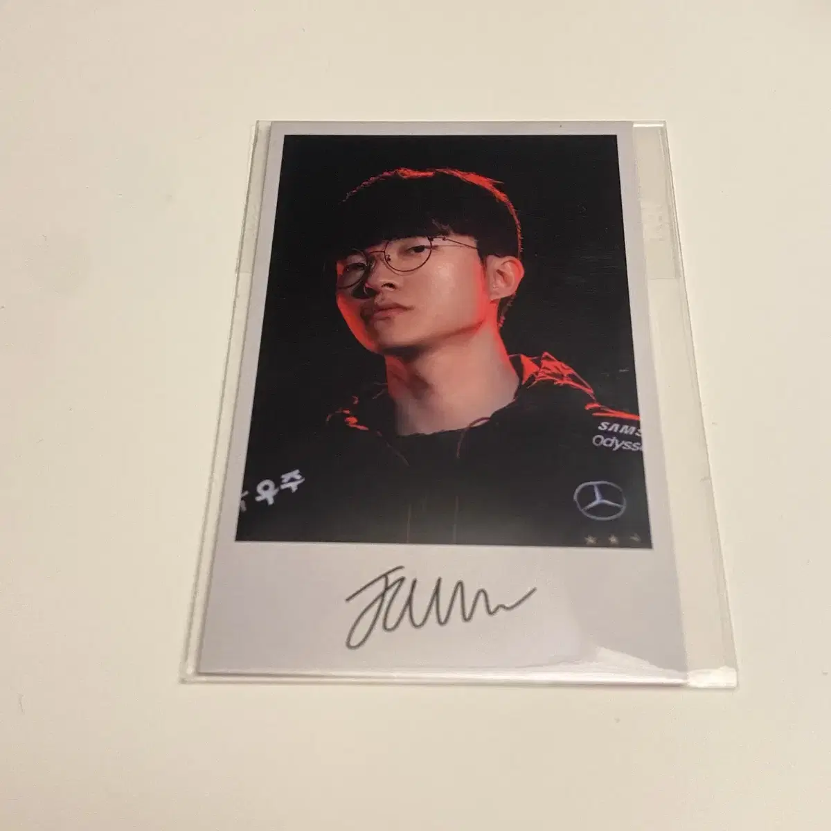 페이커 월즈 장패드 포카 포토카드 faker t1 티원