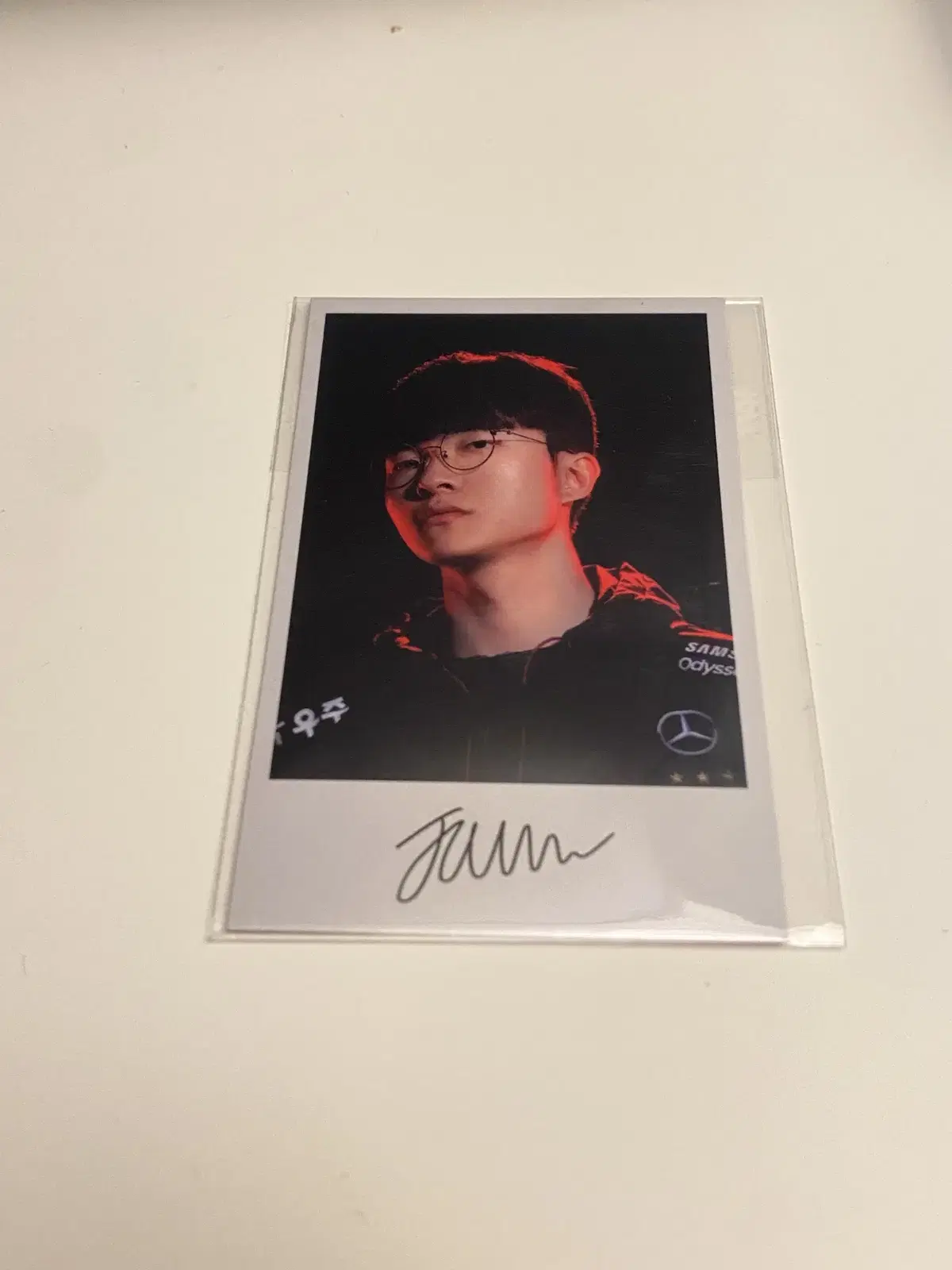 페이커 월즈 장패드 포카 포토카드 faker t1 티원