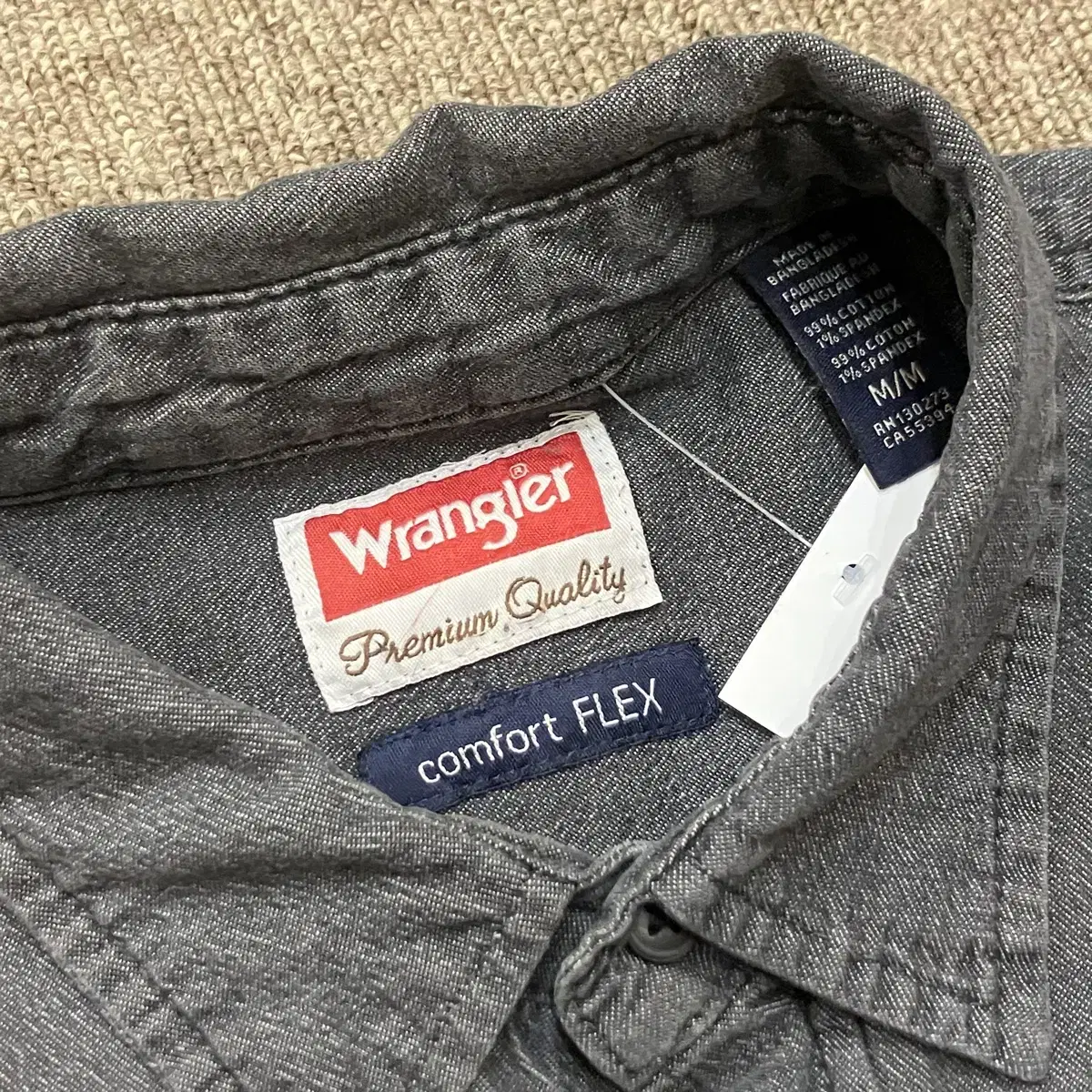 (M) Wrangler 랭글러 워크 셔츠