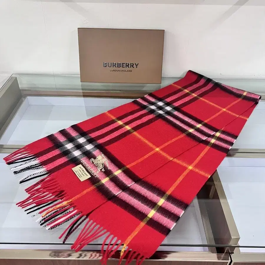 BURBERRY 버버리 양면 캐시미어 머플러