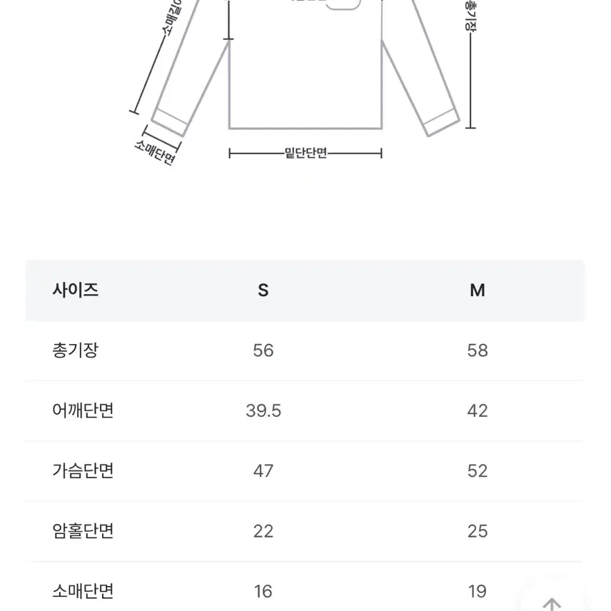 지그재그 에이블리 바온 핀볼 코튼 라운드 긴팔티 메란지 기모 M