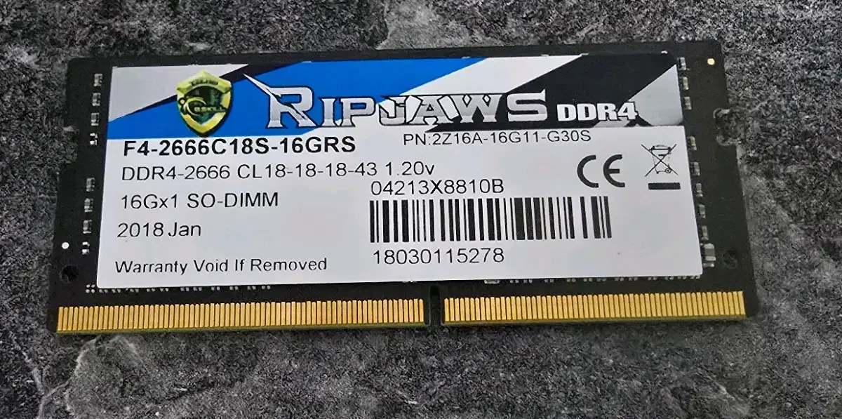 Giskill Ripjaws DDR4-2666 16GB for Notebooks