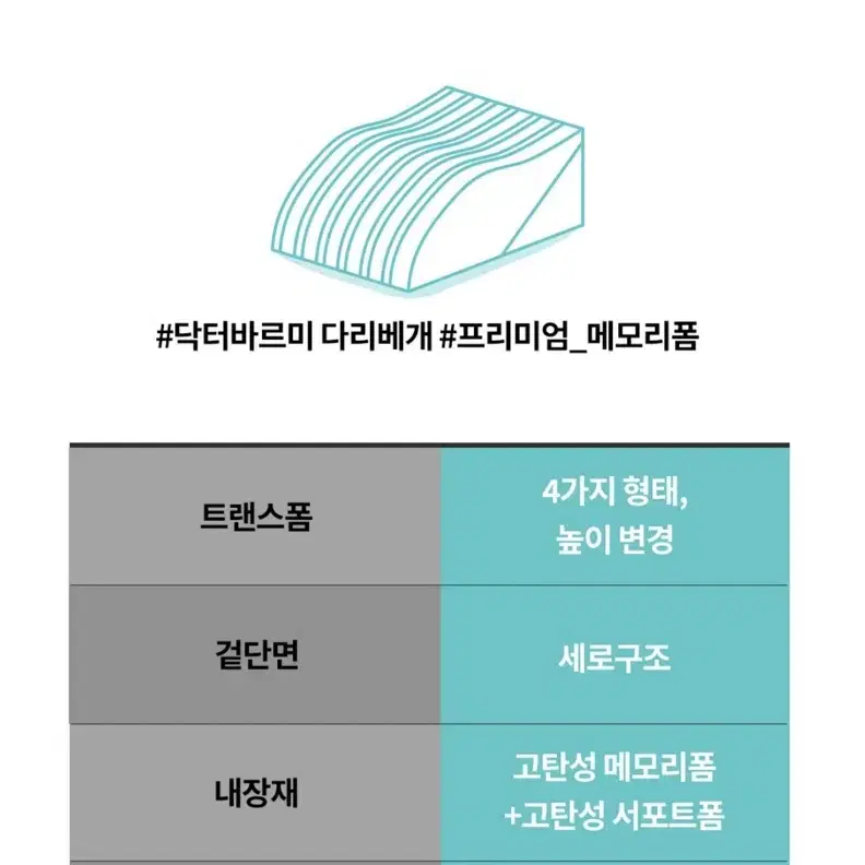 닥터바르미 바로세로 다리베개