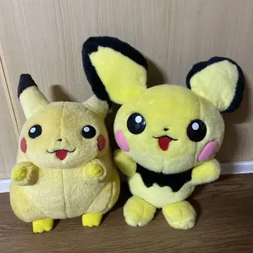 [레어]봉제 인형 TOMY 피카츄 피카츄 피츄 2개입 세트 레트로 초기