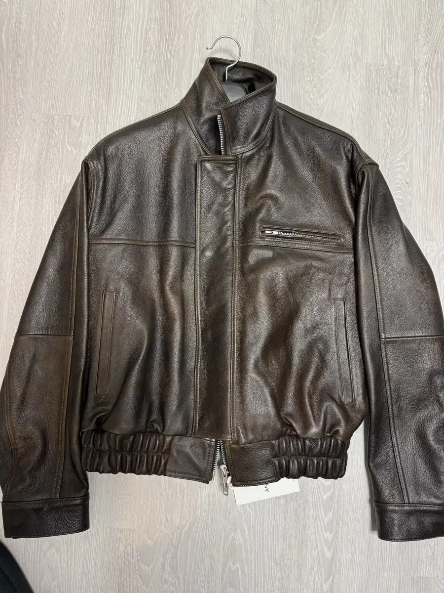 [ANDROS] Andros Cowhide Bomber Jacket