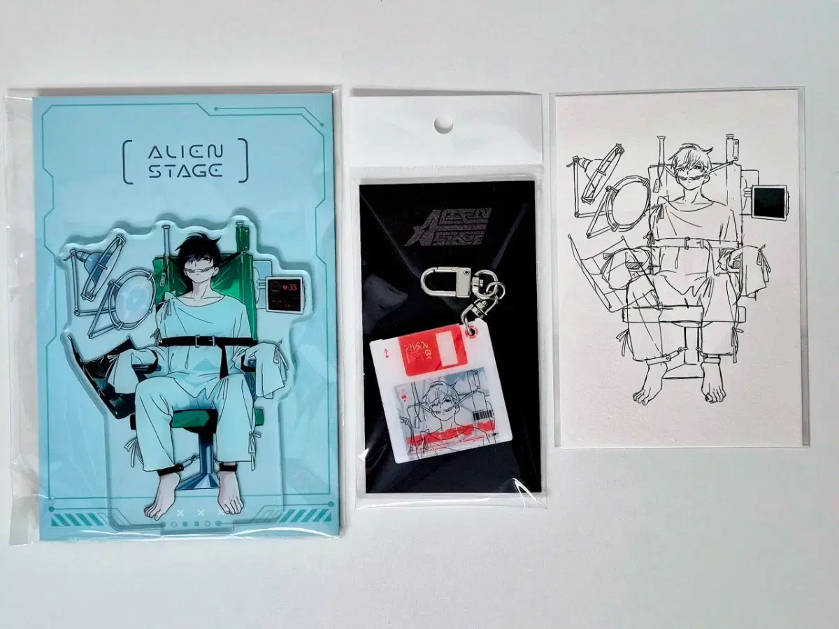 Alien Stage 1st Anniversary Sealed Vahn Acrylic Keyring Pre-order Benefit Han China Poca