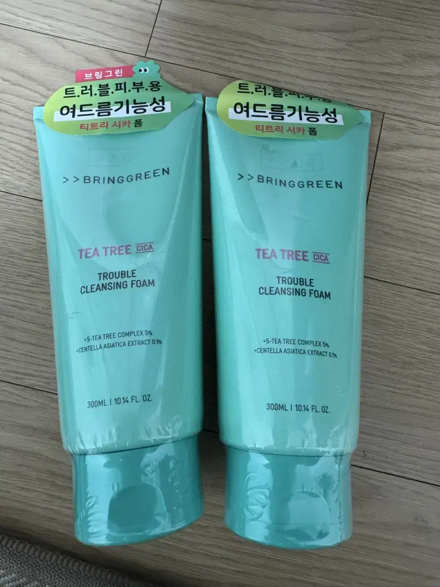 브링그린 티트리시카 클렌징폼 300ml 2개