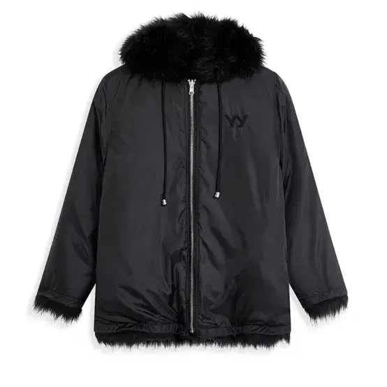 Open yy REVERSIBLE FUR HOOD JACKET 퍼자켓