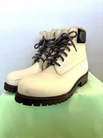 shudy 슈디 남성용 러버 워크 부츠 화이트 27.5cm
