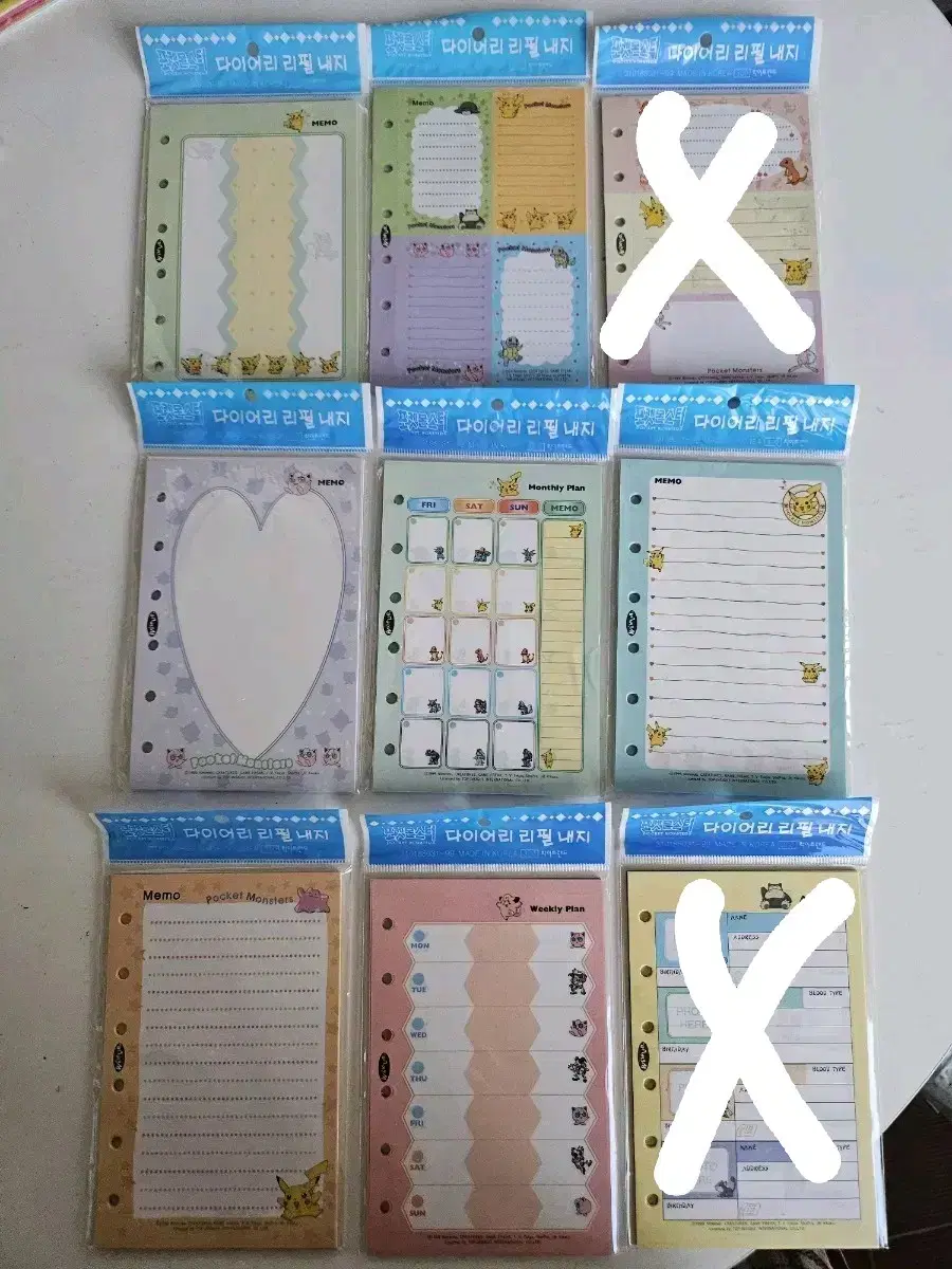 [Classic Text] Pokémon 6 Ball Diary Refill Nadeka Nadeshiko