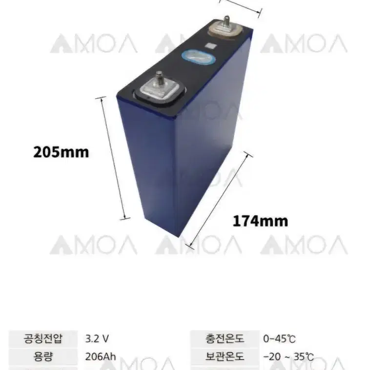 미사용 인산철배터리 206AH 4개 28만원 특가