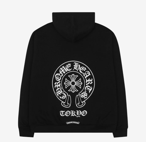 [L] Chrome Hearts Horseshoe Hoodie Black - Tokyo Exclusive