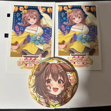 미코로네 신사 캔배지 폴라로이드풍 카드 이누가미 코로네 신사