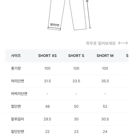 98도씨 7천장 돌파 오키 틴라이트 블루 와이드데님 숏xs