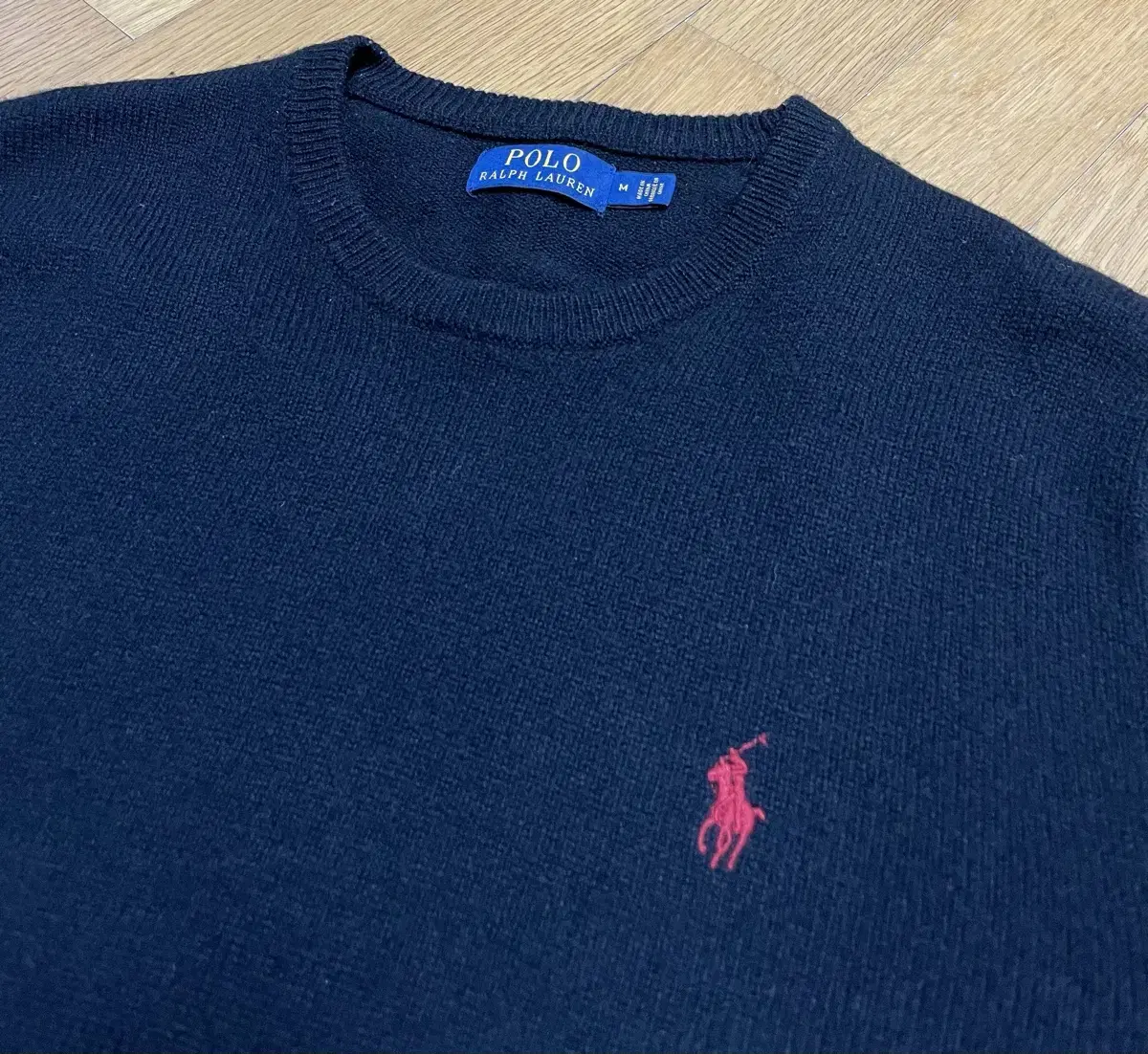 Polo 100% wool100% knit black