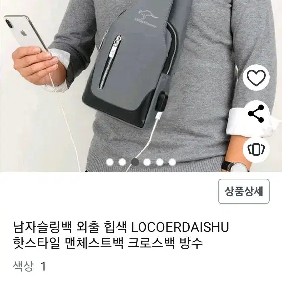 새상품 로코어다이슈 정품 슬링백 하이브리드백 크로스백!