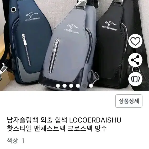 새상품 로코어다이슈 정품 슬링백 하이브리드백 크로스백!