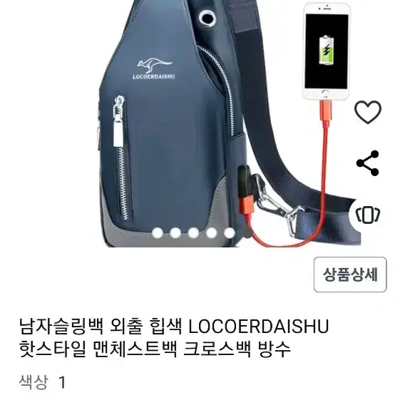 새상품 로코어다이슈 정품 슬링백 하이브리드백 크로스백!