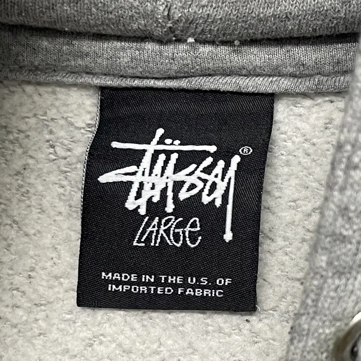 스투시 Stussy 월드투어 후드티 그레이