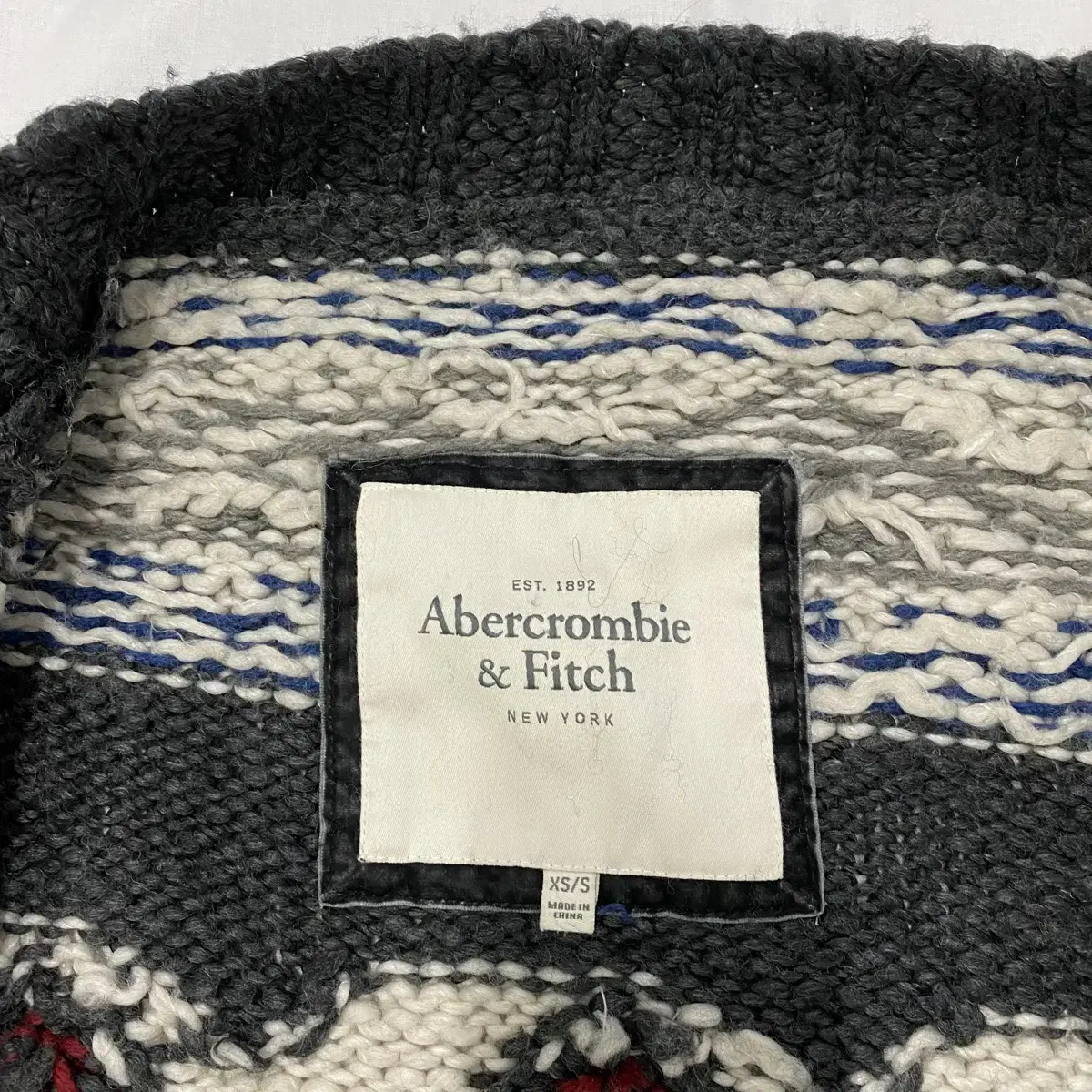 Abercrombie & fitch 노르딕 숄카라 가디건