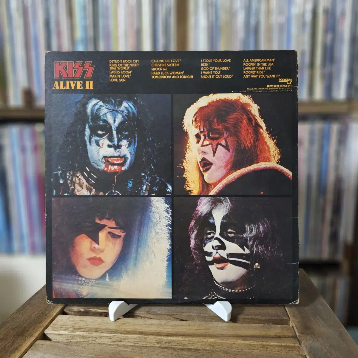 Kiss 낱장 - Alive (1LP)+Alive II (1LP+ 자켓)