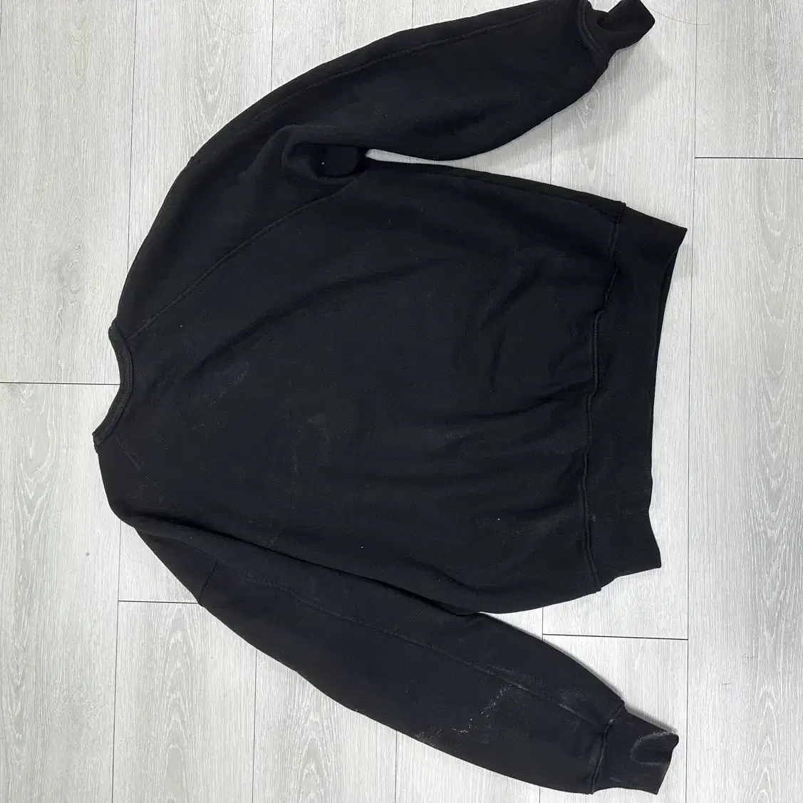 Black sweat shirt 블랙 무지 맨투맨