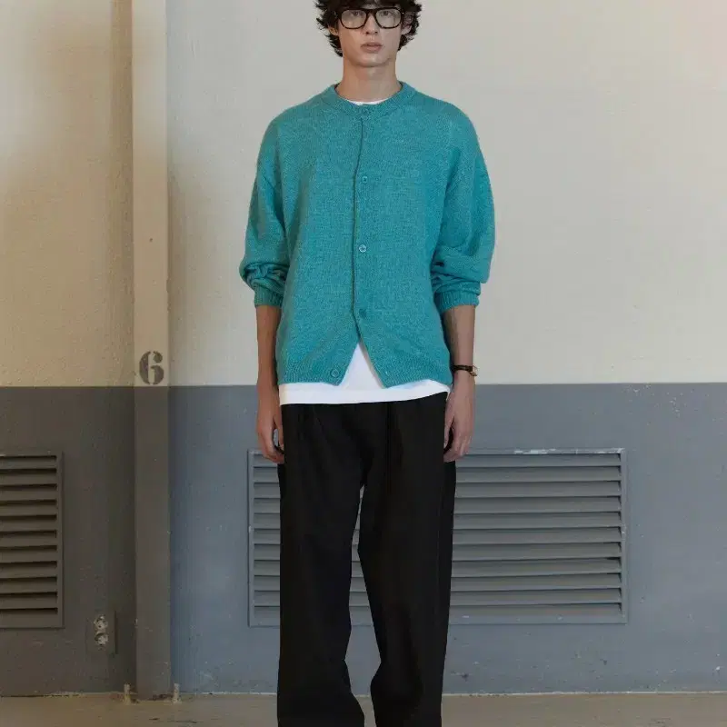 Stu Round Neck Cardigan Mint L 새상품