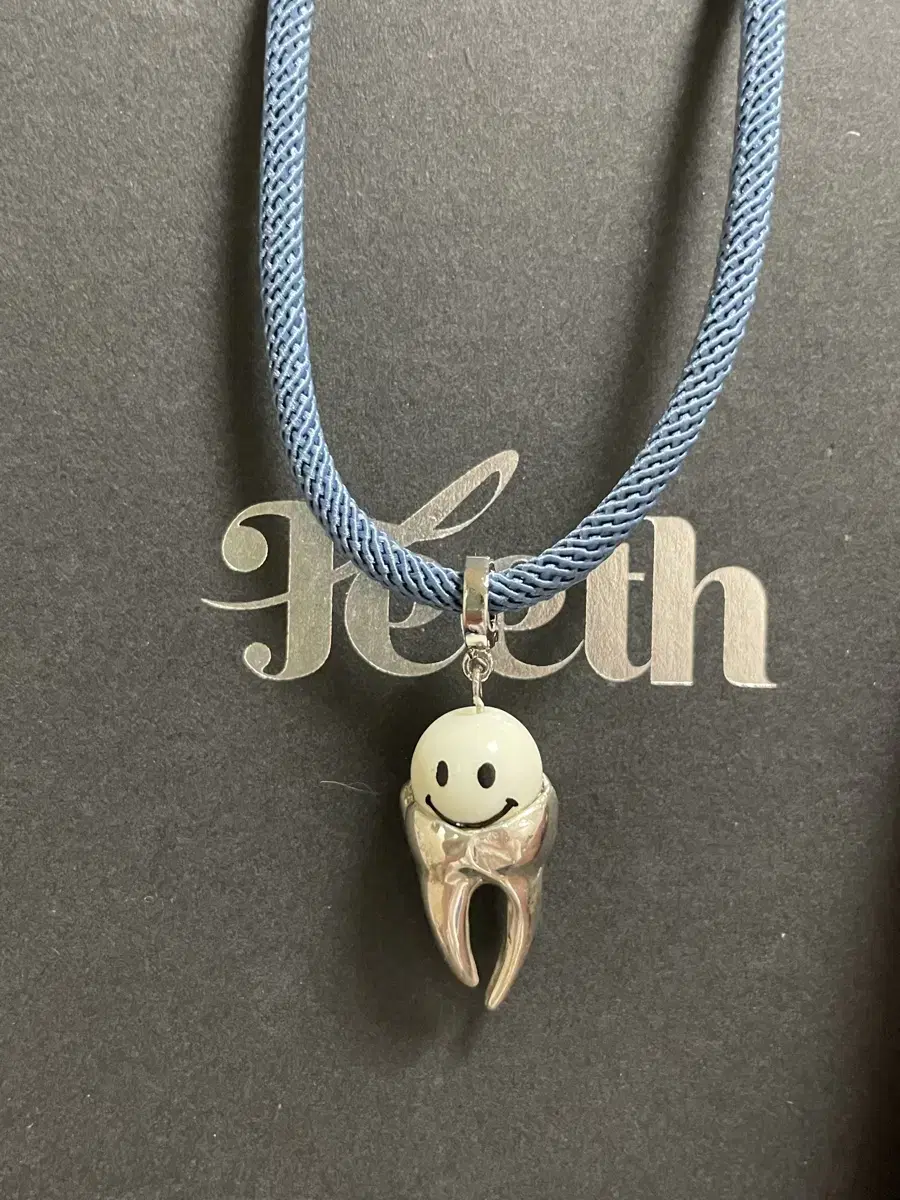 TEETH Smiley Molar Silver Necklace