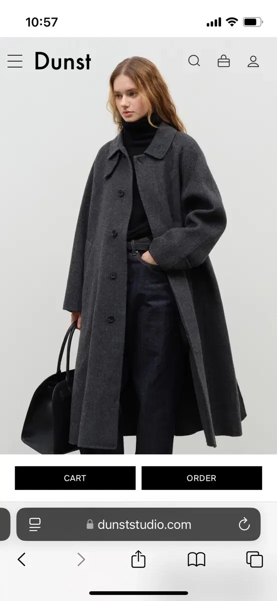 던스트 핸드메이드 맥코트 UNISEX HANDMADE MAC COAT_U