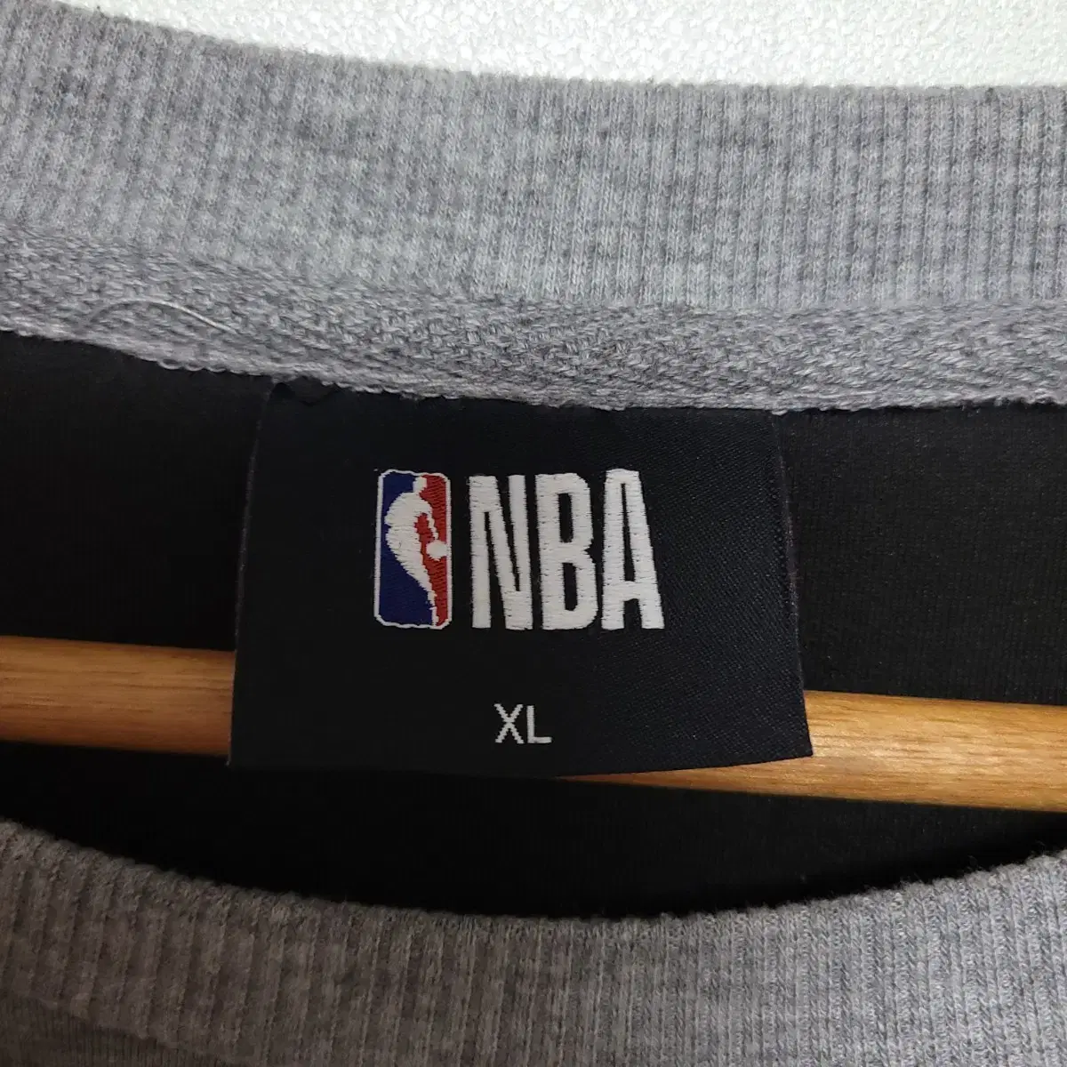 (XL) NBA 엔비에이 맨투맨 그레이 NETS 긴팔