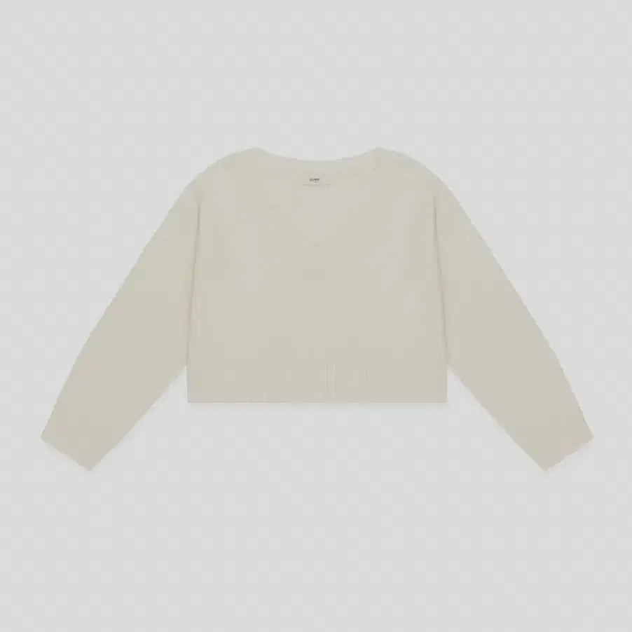 글로니 G CLASSIC V-NECK KNIT PULLOVER (IVOR