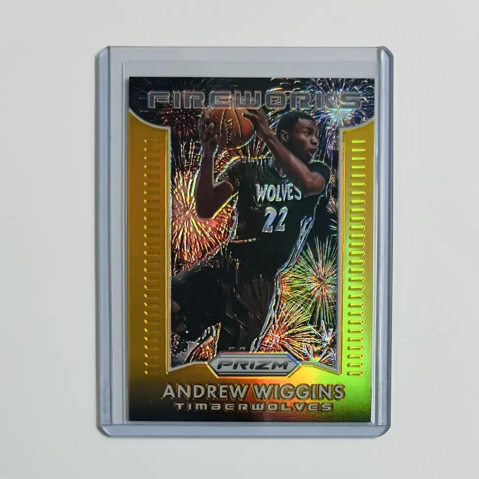 앤드류위긴스 2015-16 NBA PRIZM 파이어웍스 골드 /10