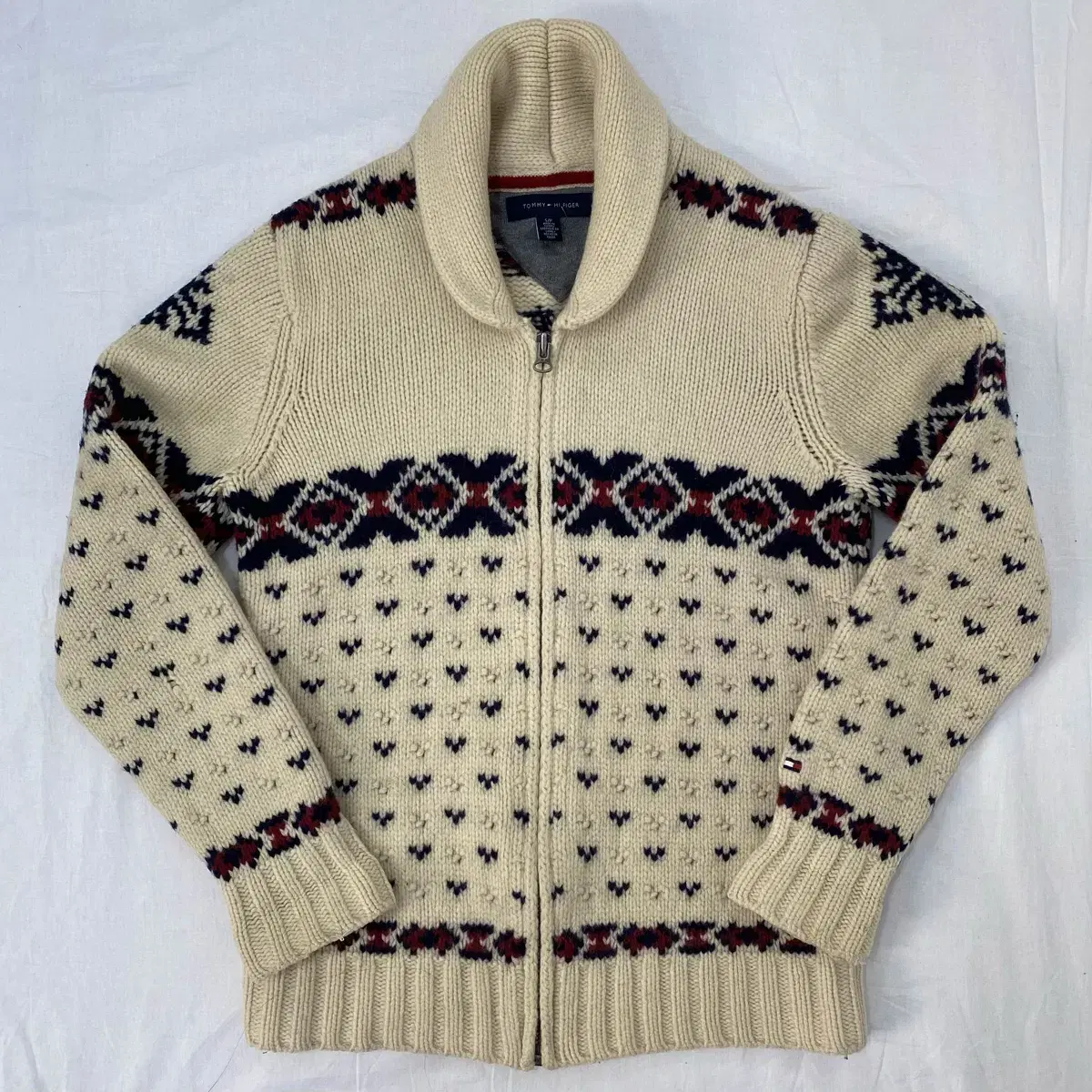 Tommy Hilfiger Nordic Cowichan Knit Zip Up