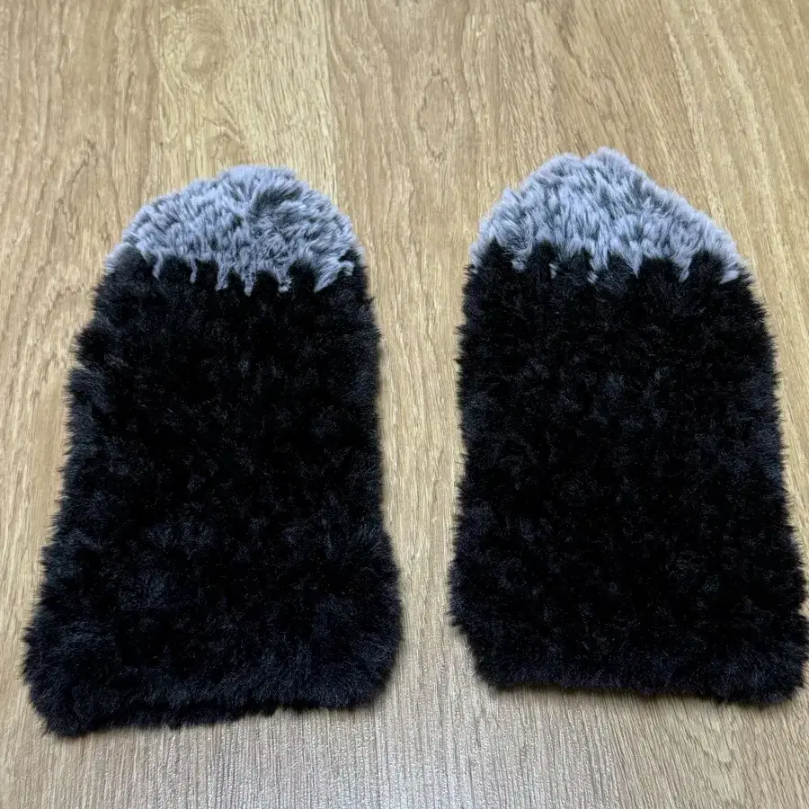 레씨토 Handmade Rabbit Fur Gloves_[Black]