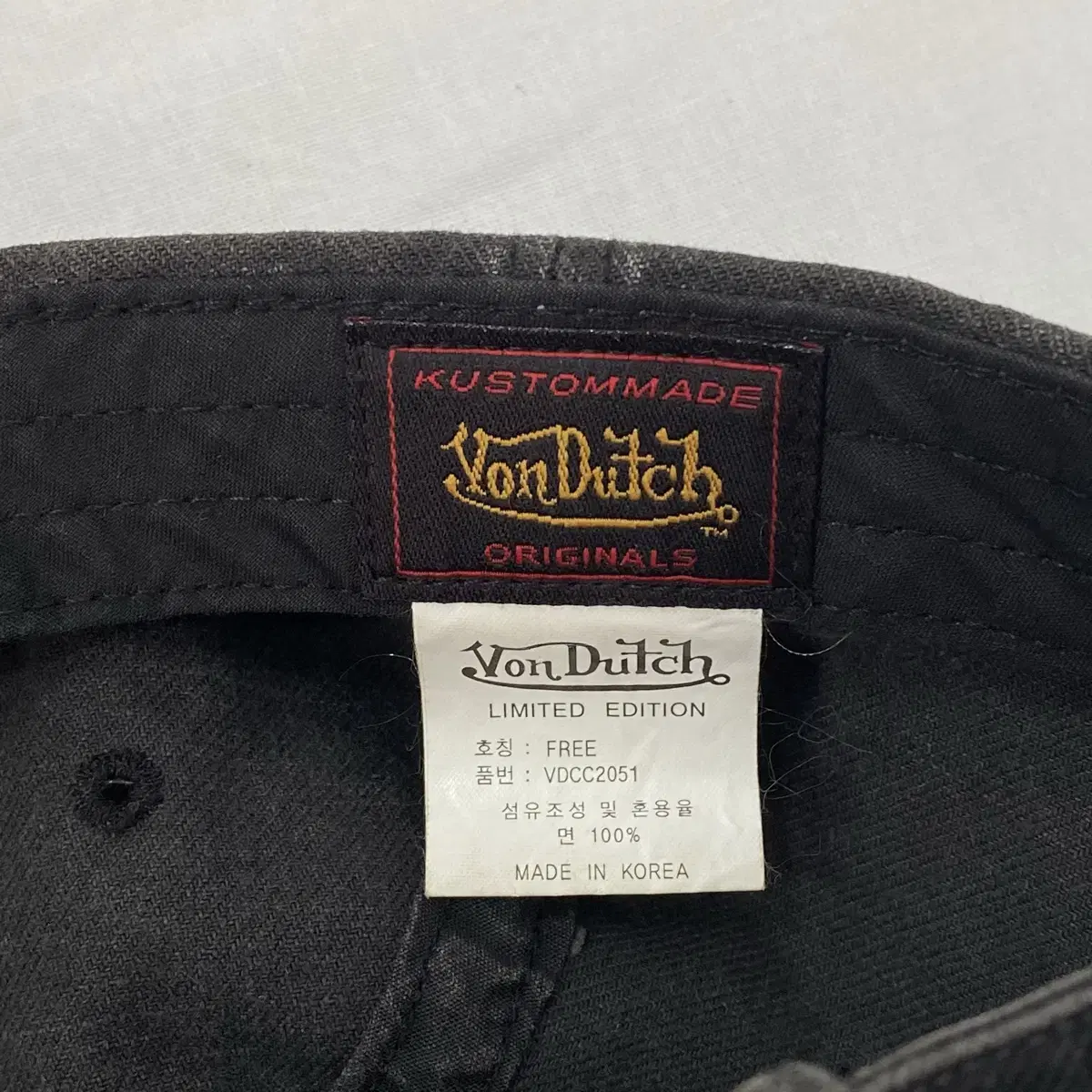 von dutch 본더치 y2k 갸루 빈티지 볼캡 리미티드에디션(희귀템)