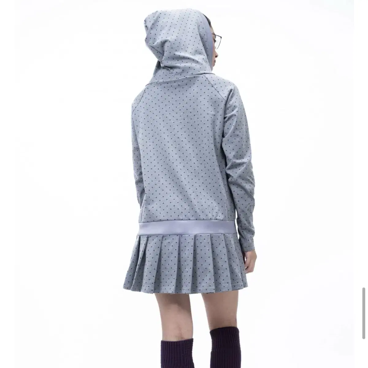 샬롬클럽 도트후디드레스 Mola Dot Hoody Dress 트와이스나연