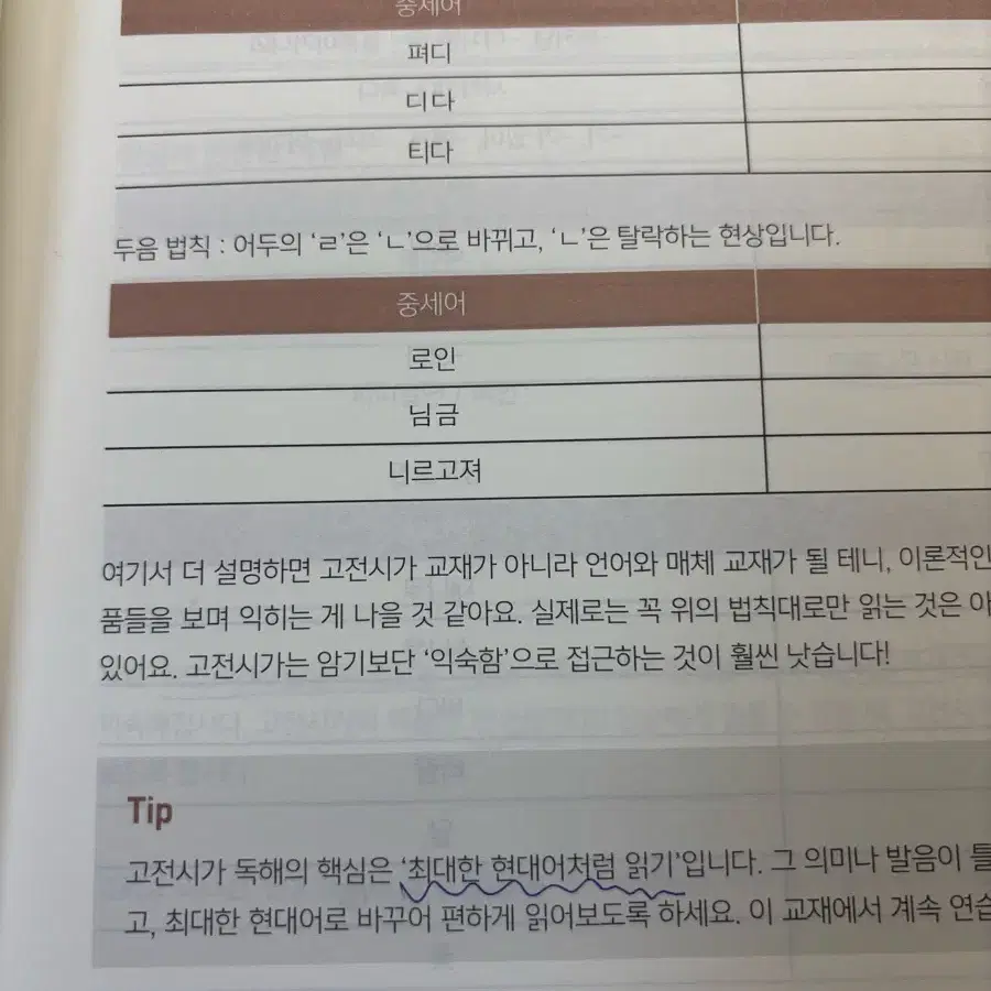 피램 국어 고전시가