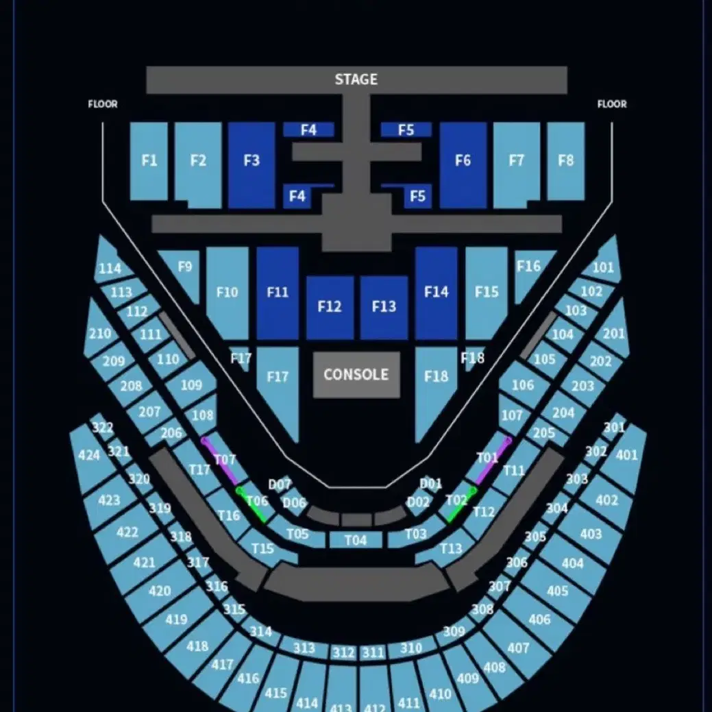 nct 엔시티127 칠콘 막콘 vip-> 일반석 플로어 콘서트 자리 교환