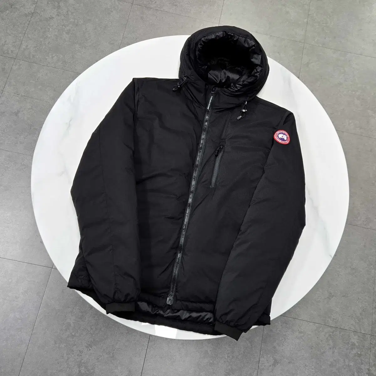 Canada Goose Lodge Hoodie Padded Black