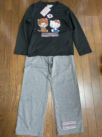 몬치치 x 헬로키티kitty 산리오 파자마 룸웨어 맨투맨 M 의류