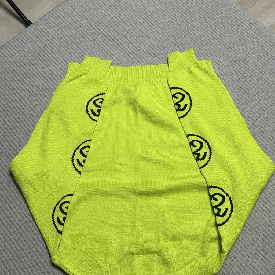 stussy sslink lime 스투시 링크 니트 라임