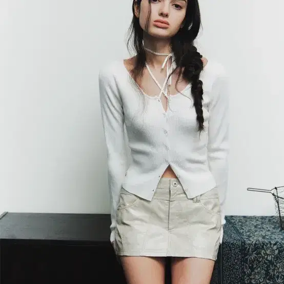 페인오어플레져 CIELO MINI SKIRT beige