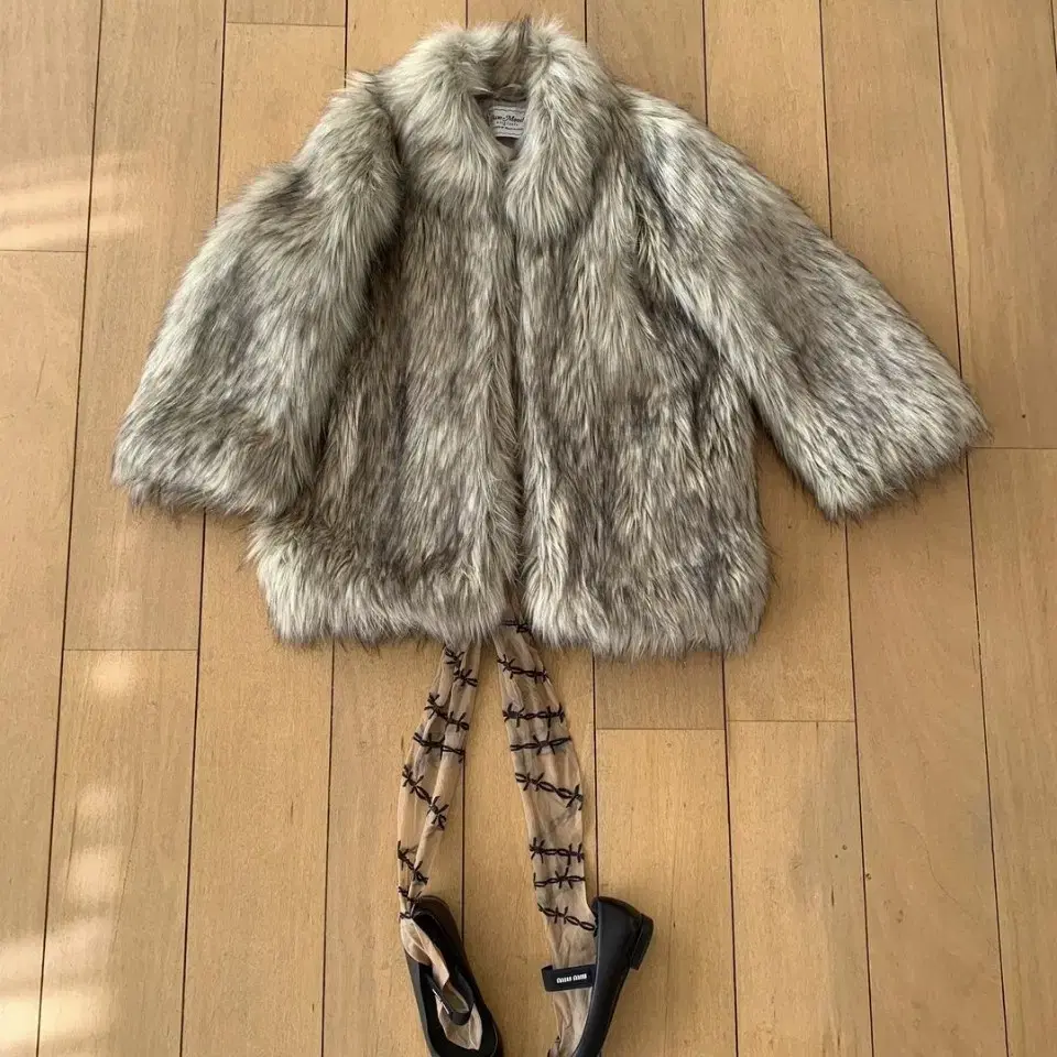 온무드 퍼자켓 have mix fur jacket