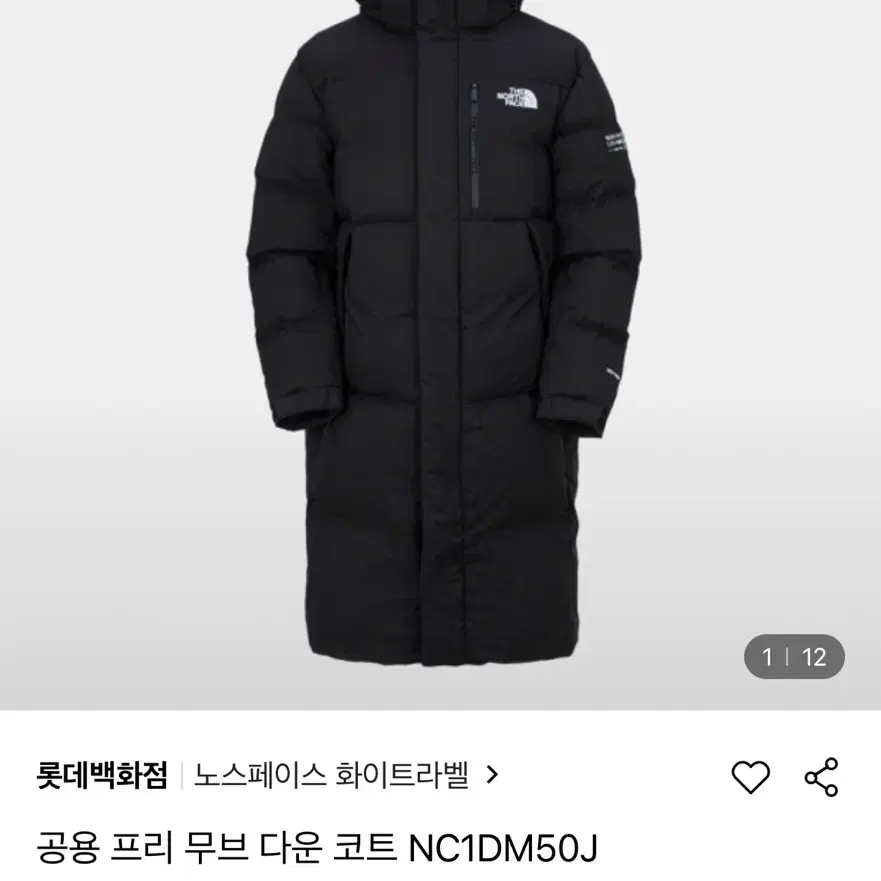 노스페이스 롱패딩 NC1DM50J