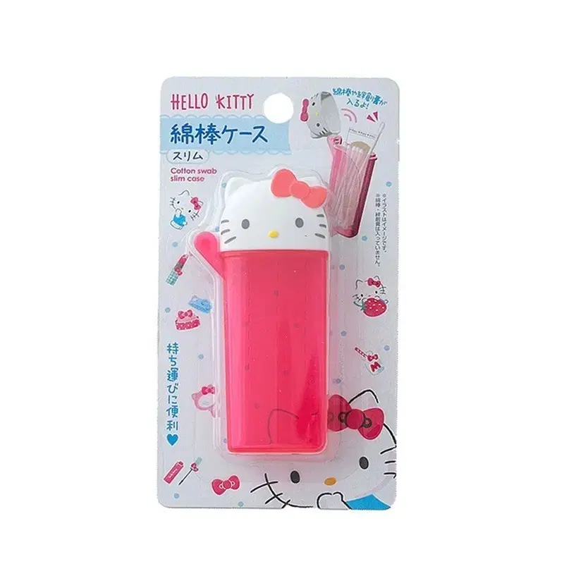 [Genuine] Sanrio Cotton Swab Case Miniso Kitty Mymelody