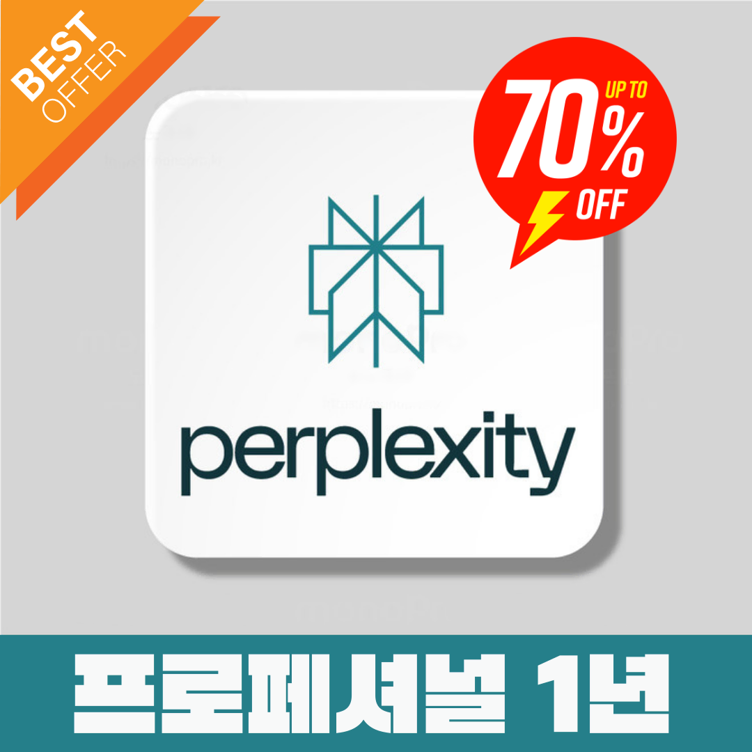 퍼플렉시티(Perplexity) AI PRO 1년 이용권 80%할인