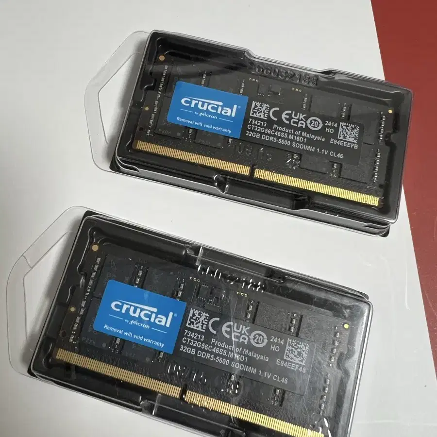 크루셜 램 노트북 DDR5 32gb 2개