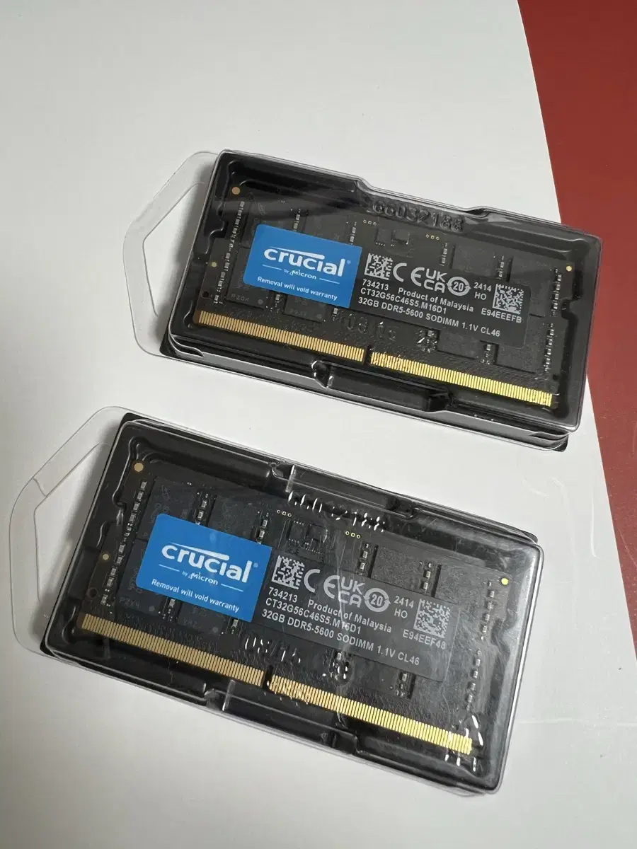 크루셜 램 노트북 DDR5 32gb 2개