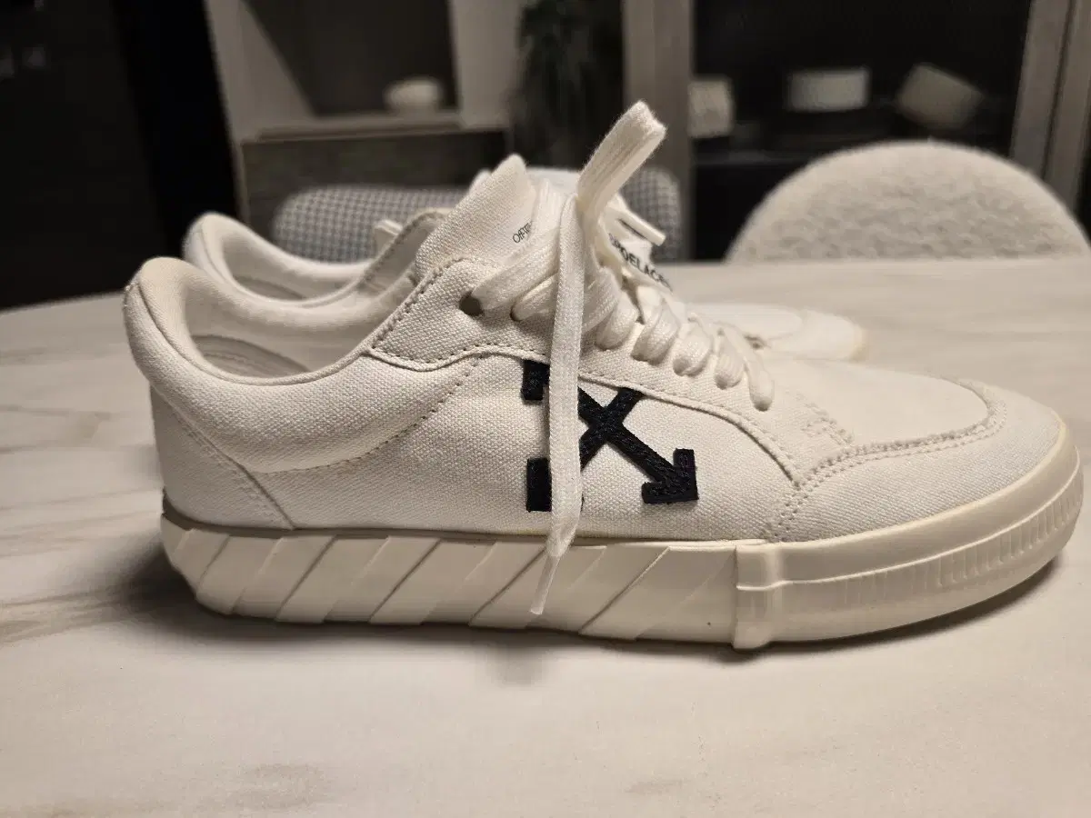 These are off-white sneakers.